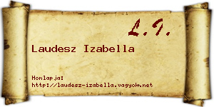 Laudesz Izabella névjegykártya